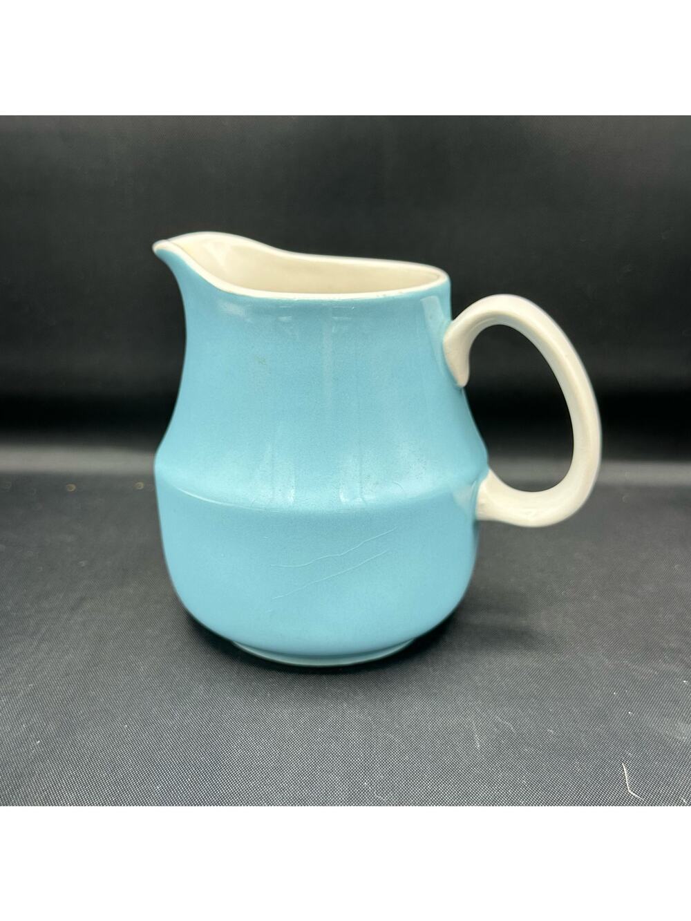 Vintage Creamer Mikasa Cera-Stone Blue Gigi Pattern Made in Japan